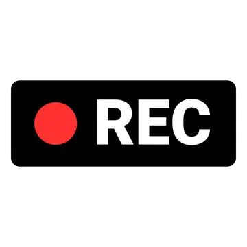 Recording camera icon. REC icon. Cinematography. Vector. Stock Illustration