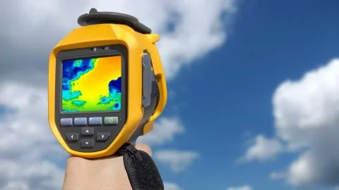 Recording Clouds with Infrared camera Foto stock