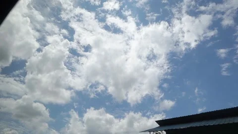 Recording clouds from inside the car Stock Footage 305015136