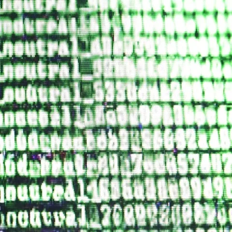 Recording from computer screen letter and number code 0   032 MOV Stock Footage 69384560