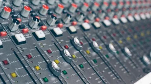 Recording Console 스톡 사진