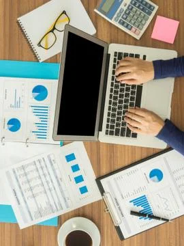 Recording data Stock Photos