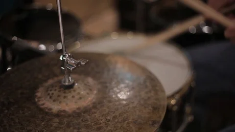 Recording Drummer 1 Stock Footage 88604429