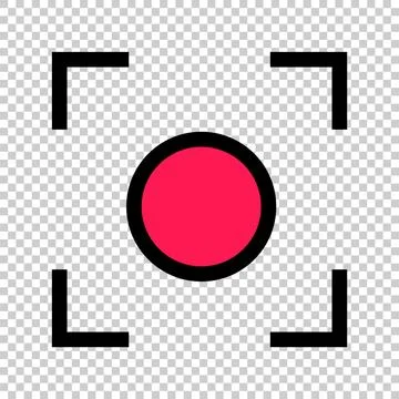 Recording icon isolated on transparent background. Vector. Stock Illustration