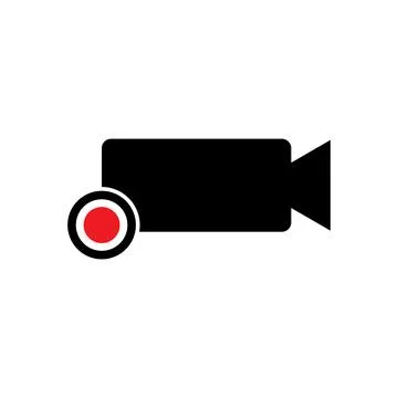 Recording icon vector 스톡 일러스트