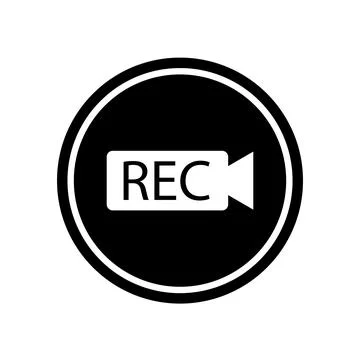 Recording icon vector Stock Illustration