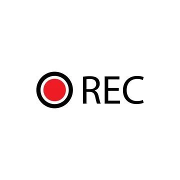 Recording icon vector 스톡 일러스트