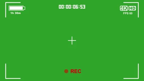 Recording Interface on Green Screen for Editing Video stock 281457563