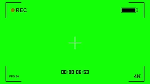 Recording Interface Overlay with Green Screen Stock-Footage 281391340