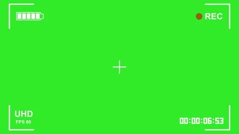Recording Interface Overlay on Green Screen Background Stock Footage 281391348