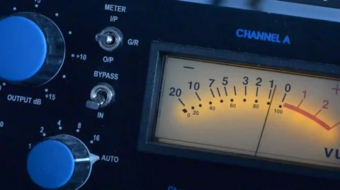 Recording level Stock Footage 35444048