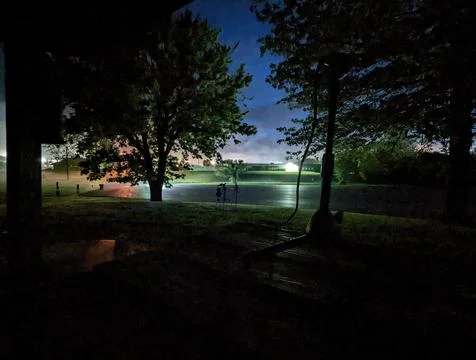 Recording Pre-Dawn-Setup 写真素材