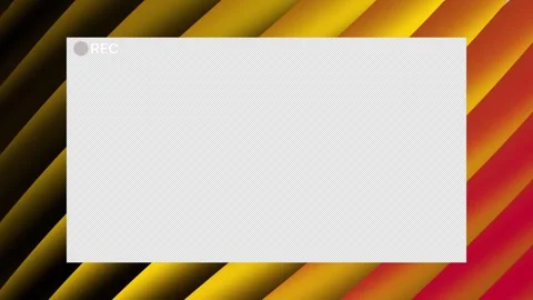Recording screen displays a transparent box with rec symbol Stock Footage 327404222