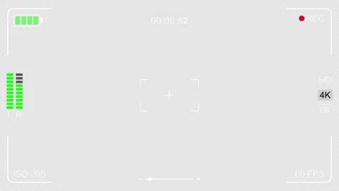 Recording screen overlay. Alpha Channel 4k Video Video stock 311181284