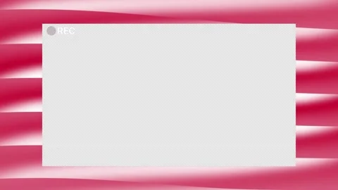 Recording screen with a red indicator floats above abstract waves Video stock 327403568