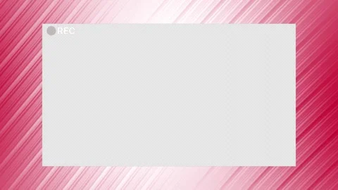 Recording screen with a red patterned border offers creative editing potential Stock Footage 327325410