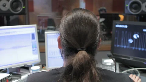 Recording session in sound studio Stock-Footage 5701219