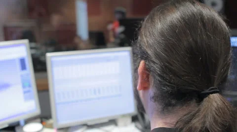 Recording session in sound studio Stock-Footage 5898615