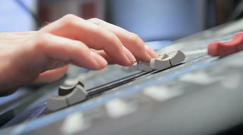 Recording session in sound studio Stock Footage 6530254