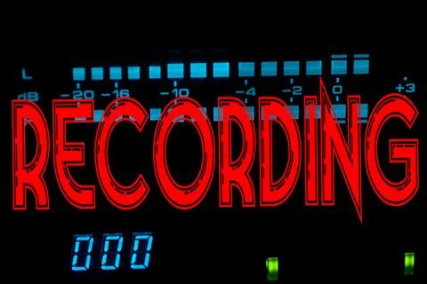 Recording sign Stock Illustration