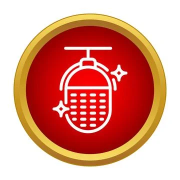 Recording sound with simple microphone icon design Stock-Illustration