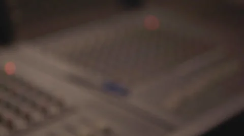 Recording Studio 4 Console Stock Footage 42748682