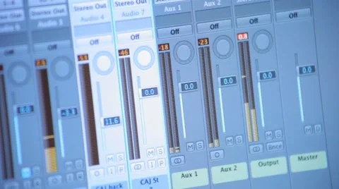 Recording Studio, Computer Screen Software Stock Footage 63011856