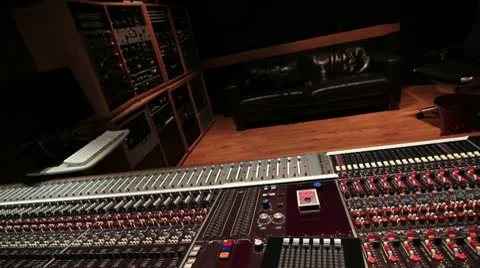 Recording Studio Console 05 Video stock 10757426