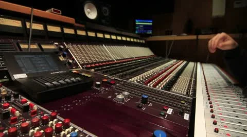 Recording Studio Console 15 스톡 동영상 10785791