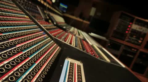 Recording Studio Console 18 스톡 동영상 10757538
