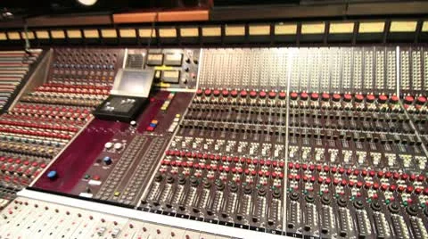 Recording studio Console 21 Stock Footage 10787692