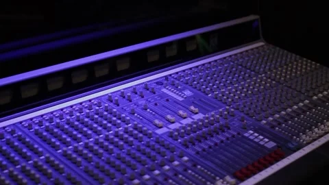 Recording studio control room 1 Stock-Footage 130927387