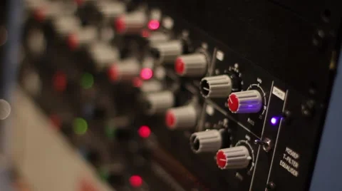 Recording Studio - in the Control Room Stock Footage 65311489