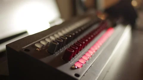 Recording Studio - in the Control Room Stock Footage 65311720