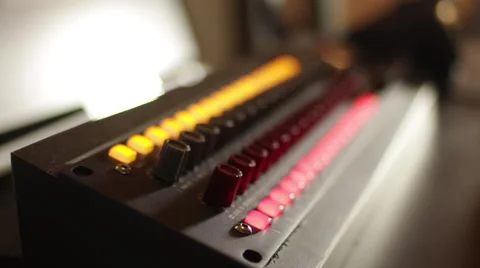 Recording Studio - in the Control Room Stock Footage 65311763