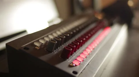 Recording Studio - in the Control Room Stock Footage 65311799