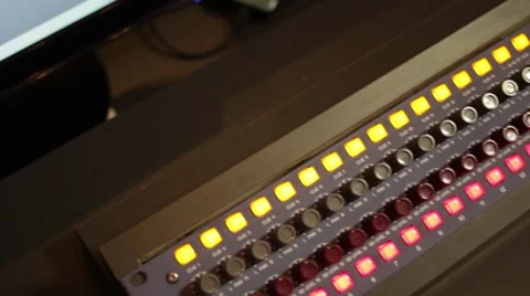 Recording Studio - in the Control Room Stock Footage 65311813