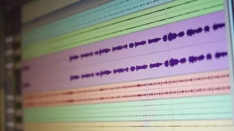 Recording Studio - in the Control Room Stock Footage 65312688