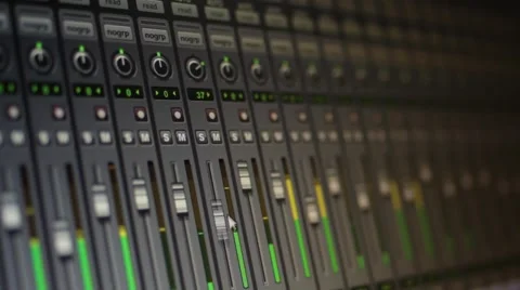 Recording Studio - in the Control Room Stock Footage 65312991