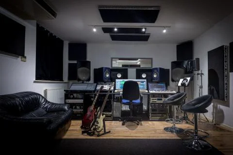 Recording Studio Control Room 写真素材