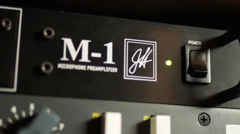 Recording Studio - in the Control Room - Preamp Stock Footage 65317582