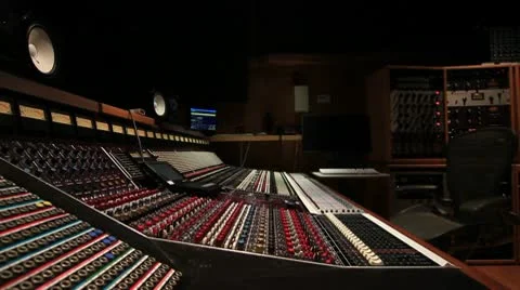 Recording Studio Engineer and Console 09 Video stock 10787854