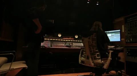 Recording Studio Engineer Stock-Footage 10757727