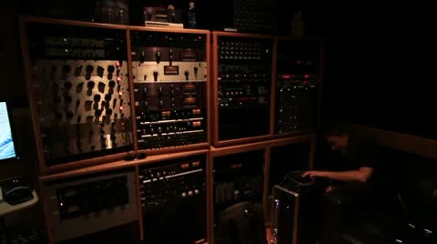Recording Studio Engineer Video stock 10758322