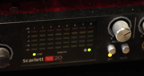 Recording studio equipment Stock Footage 243811219