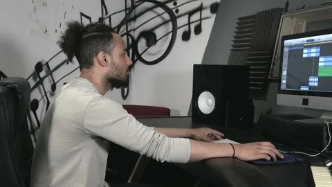 Recording studio. Stock Footage 113193419