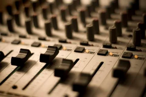 Recording Studio Mixer Stock Photos