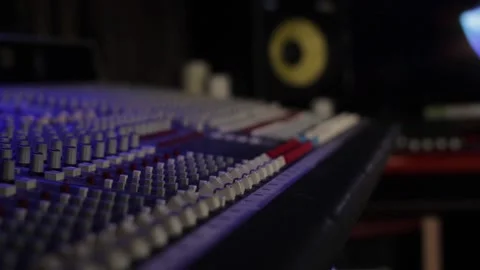 Recording studio mixing board 1 Stock-Footage 130927348