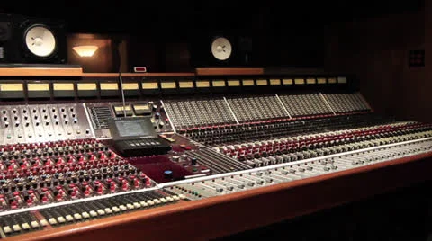 Recording Studio pan - Ew 08 Stock Footage 26773568