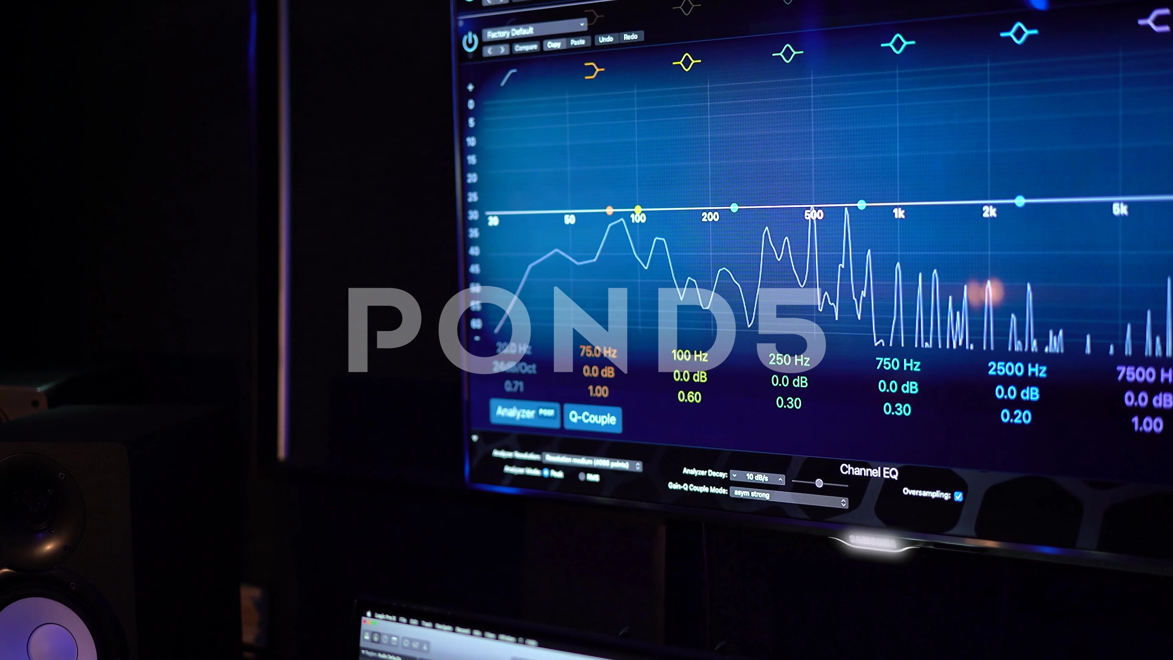 Recording studio, process of recording e... | Stock Video | Pond5